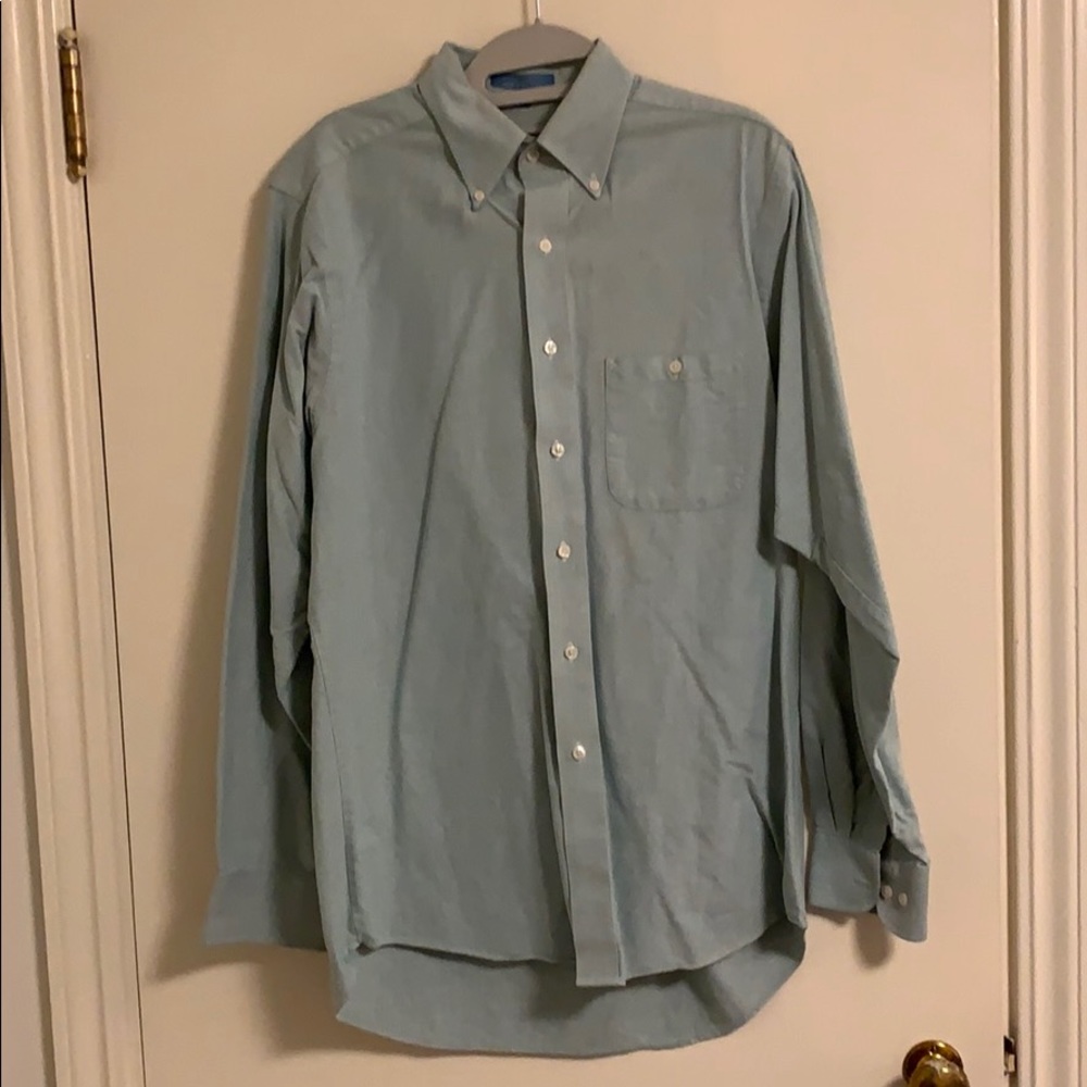 Bass Weejuns Oxford Shirt - 15.5, 34/35 - Green